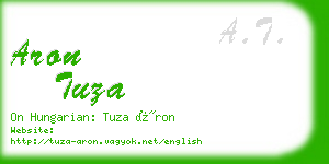 aron tuza business card